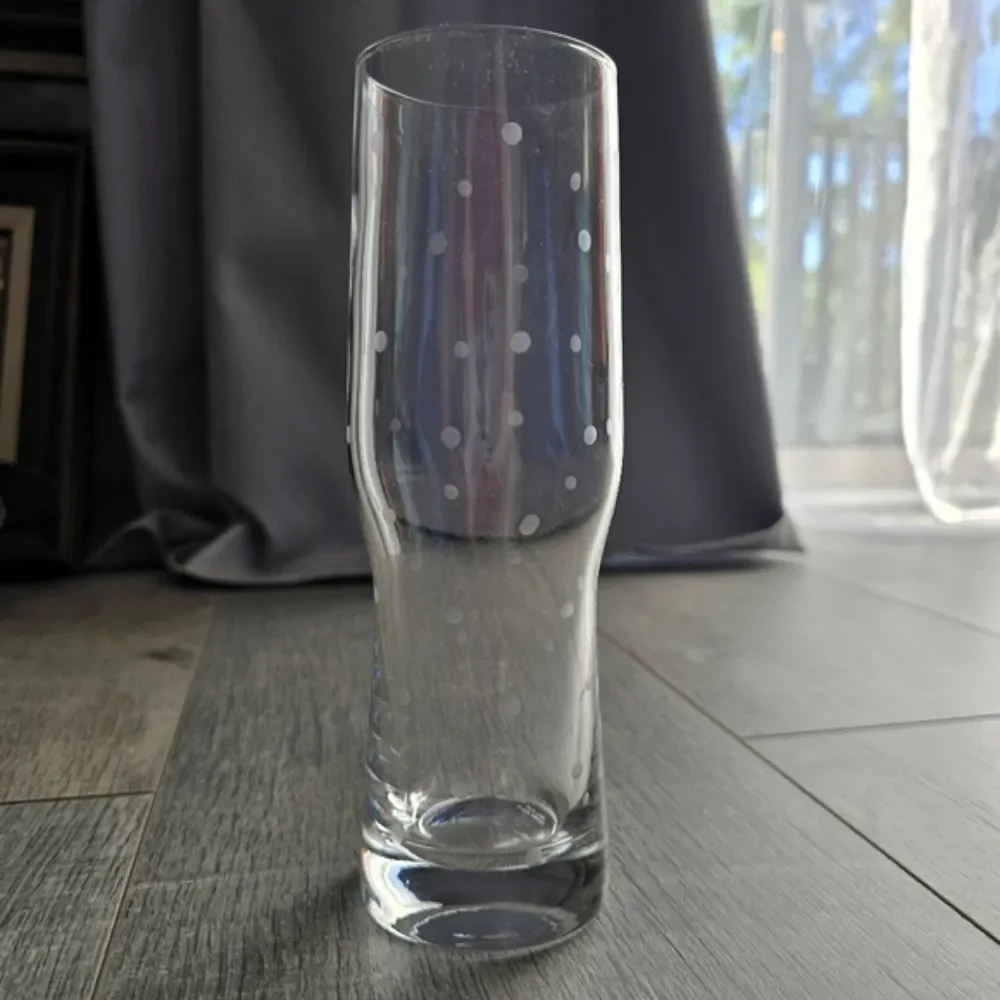 Kate Spade for Lenox Larabee Dot Crystal Pilsner Beer Glass
